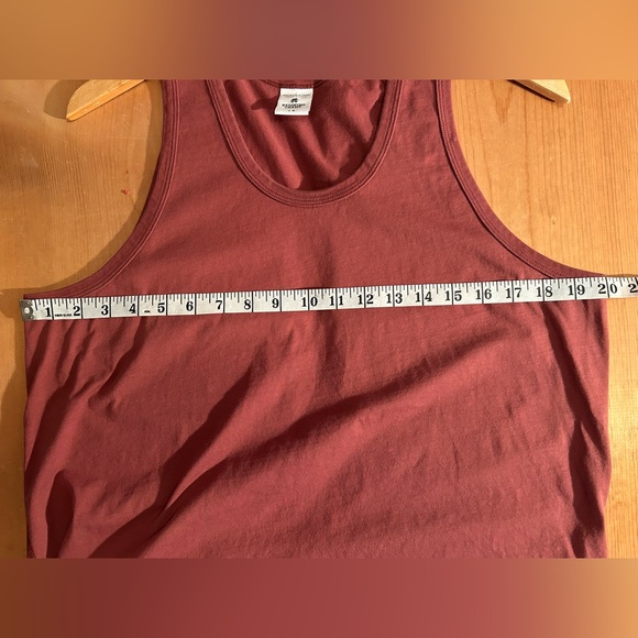 Reigning Champ 100% Cotton Rust Tank Top Athletic Made in Canada Minimalist L - Picture 6 of 6